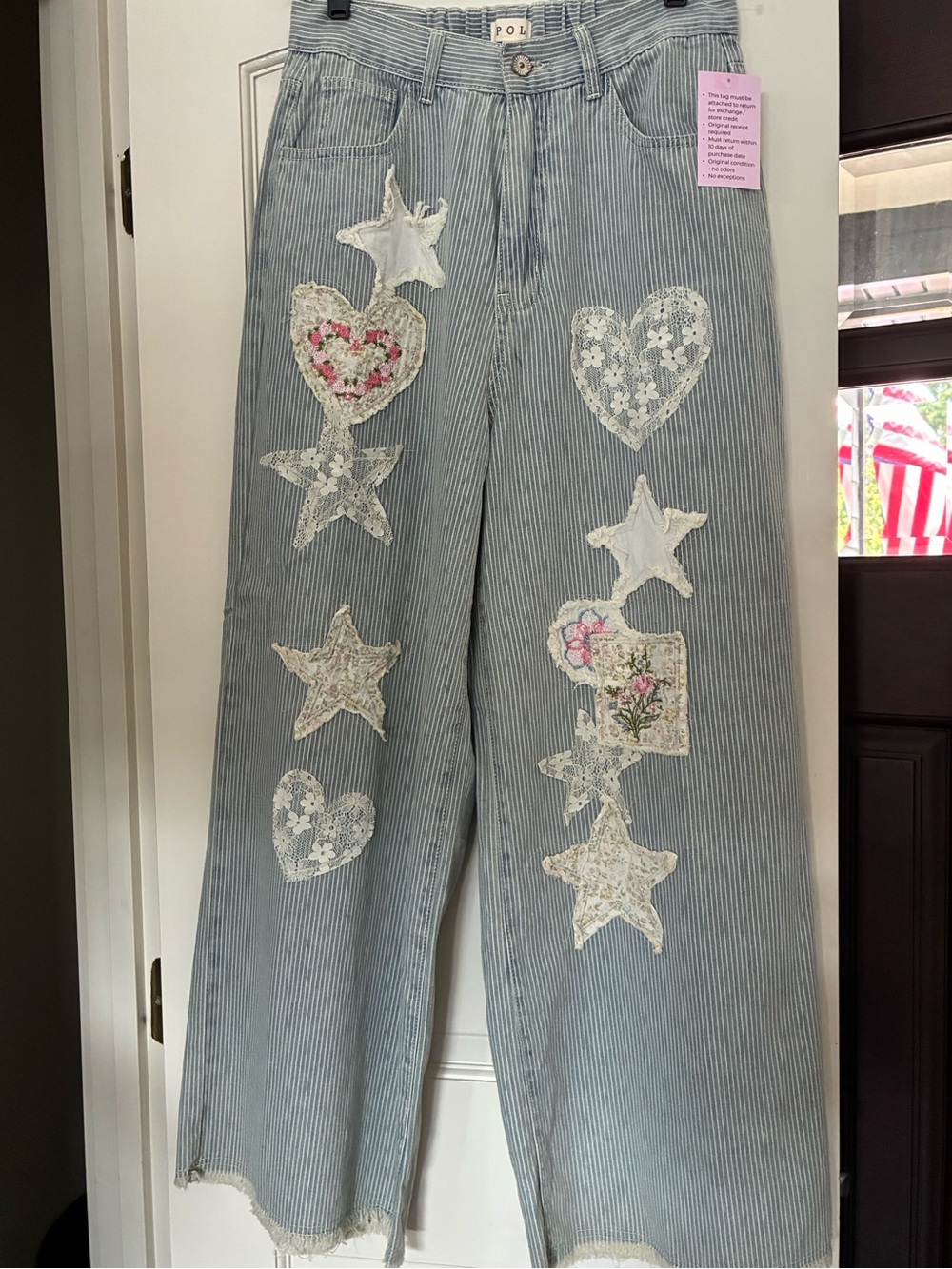 POL Denim Boho Jeans, Sz S , NWT